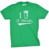 I Beer Saint Patricks Day T Shirt Funny St Patty Drinking Shamrock Irish Tee(Green)