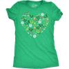 Womens Funny T Shirts Saint Patricks Icon Heart Sarcastic St Paddys Day Tee for Ladies
