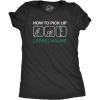Womens How to Pick Up Leprechauns T Shirt Funny St Patricks Day Tee Cool Shenanigans(Heather Black)
