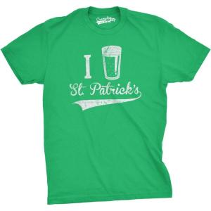 I Beer Saint Patricks Day T Shirt Funny St Patty Drinking Shamrock Irish Tee(Green)