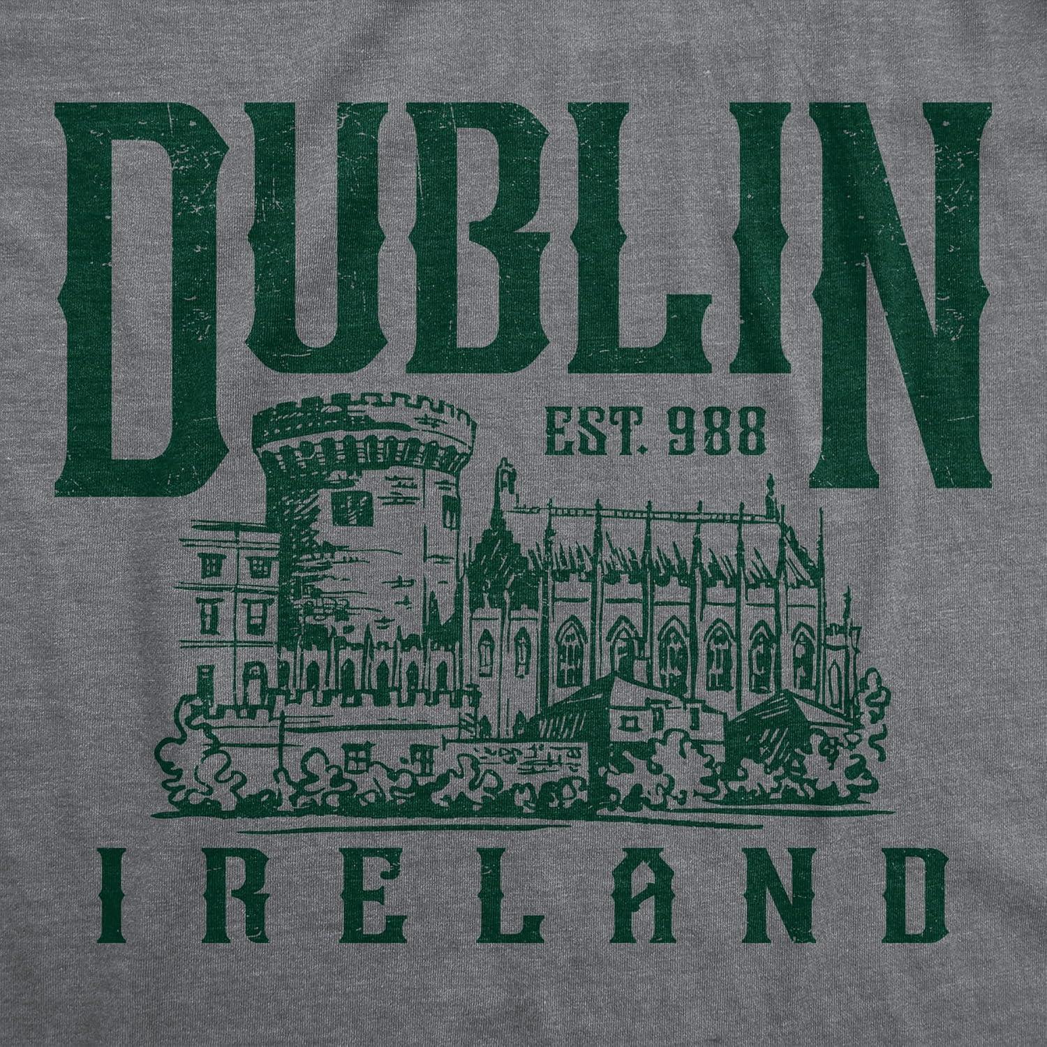 imageMens Funny T Shirts Dublin Ireland Sarcastic St Patricks Day Graphic Graphic Novelty Tee for Men