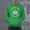 I Prefer The 7 Leaf Clover Hoodie Funny St Patricks Day Shirt 420 Pot Leaf Graphic Weed Sweatshirt(Green)