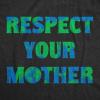 Mens Earth Day T Shirts Funny Green Environmental Graphic Novelty Recycling Tees for Guys(Heather Black – Respect)