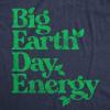 Mens Earth Day T Shirts Funny Green Environmental Graphic Novelty Recycling Tees for Guys(Heather Navy – Big Earth)
