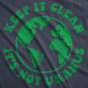 Mens Earth Day T Shirts Funny Green Environmental Graphic Novelty Recycling Tees for Guys(Heather Navy – Uranus)