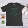 Mens Pinches Get Stitches T Shirt Funny Saint Patricks Day Novelty Patty Tee(Heather Black)