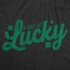 Womens Funny T Shirts A Wee Bit Lucky Sarcastic St Patricks Day Graphic Tee for Ladies