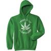 I Prefer The 7 Leaf Clover Hoodie Funny St Patricks Day Shirt 420 Pot Leaf Graphic Weed Sweatshirt(Green)