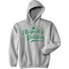 Magically Delicious Hoodie Funny St Patricks Day Outfit Four Leaf Clover Graphic Saying Sweatshirt(Light Heather Grey)