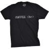 Mens Coffee Break T Shirt Funny Coding Developer Tee(Black)