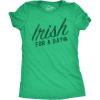 Womens Funny T Shirts Irish for A Day Sarcastic St Patricks Day Novelty Tee for Ladies