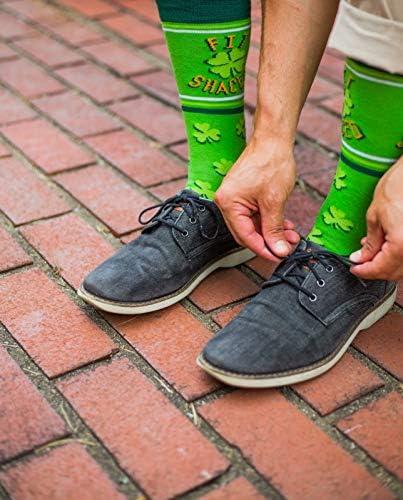 imageCrazy Dog TShirts Funny Socks for St Patricks Day Funny Irish Socks for Green on Saint Pattys Day Funny and Sarcastic Gift for Casual Wear