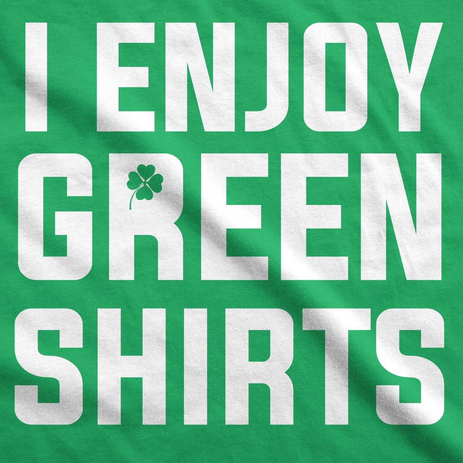 imageI Enjoy Green Shirts T Shirt Funny Tee for Saint Pattys Day Saint Patricks CoolGreen