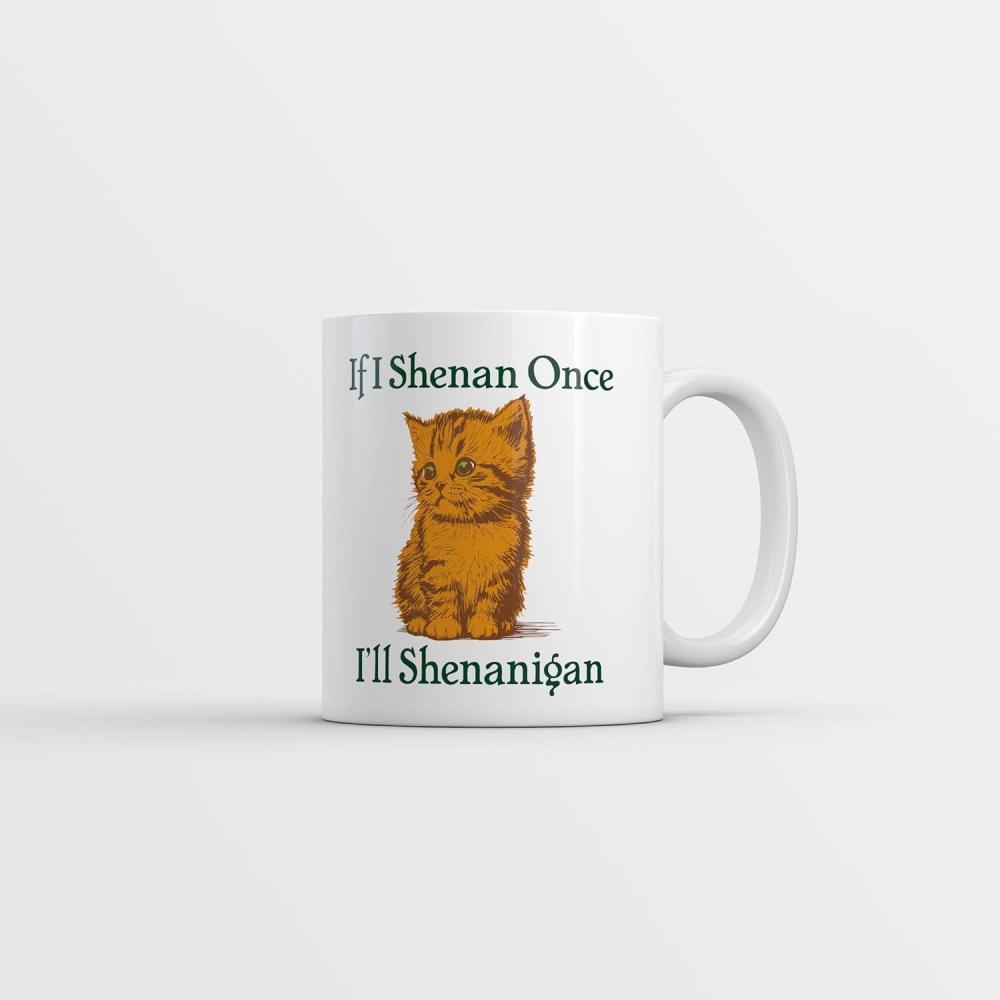 imageCrazy Dog TShirts If I Shenan Once Ill Shenangian Mug Funny Sarcastic St Patricks Day Novelty Coffee Cup 11oz Microwave Safe Insulated Drinking Cup