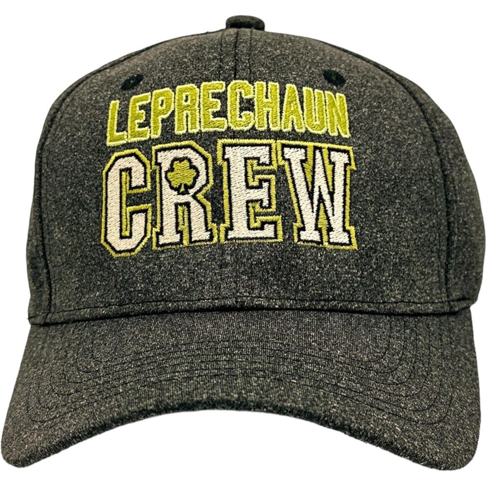 imageFunny St Patricks Day Hats Hilarous Novelty Graphic CapsBlack Leprechaun Crew