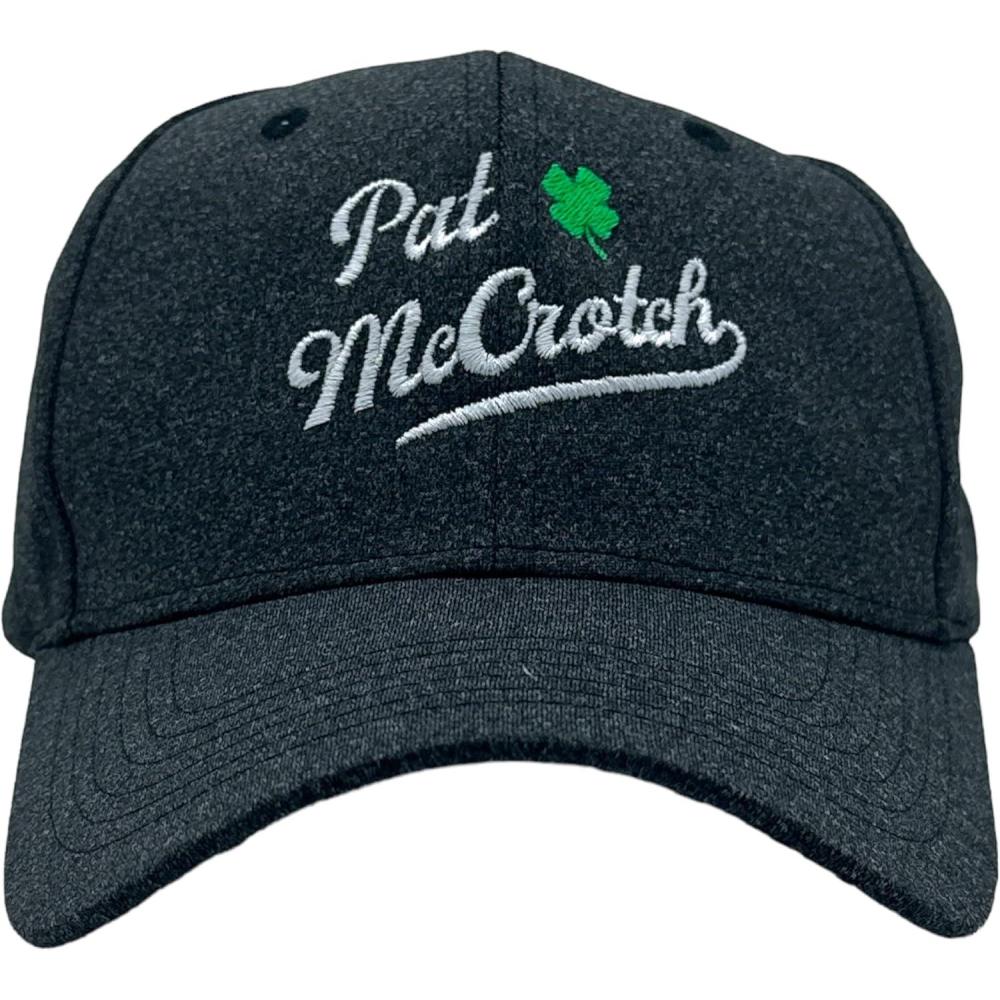 imageFunny St Patricks Day Hats Hilarous Novelty Graphic CapsBlack Pat Mccrotch