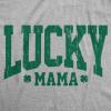 Womens Funny T Shirts Lucky Mama Sarcastic St Patricks Day Tee for Ladies