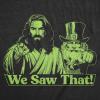 Womens Funny T Shirts We Saw That Jesus Leprechaun Sarcastic St Patricks Day Graphic Tee for Ladies