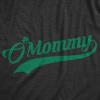 Womens O Mommy T Shirt Funny Saint Patricks Day Irish Mom St Patty Tee Clover(Heather Black)