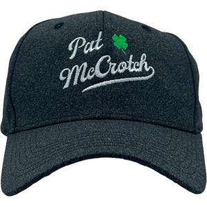 Funny St Patricks Day Hats Hilarous Novelty Graphic Caps(Black – Pat Mccrotch)