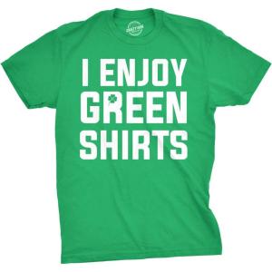 I Enjoy Green Shirts T Shirt Funny Tee for Saint Pattys Day Saint Patricks Cool(Green)