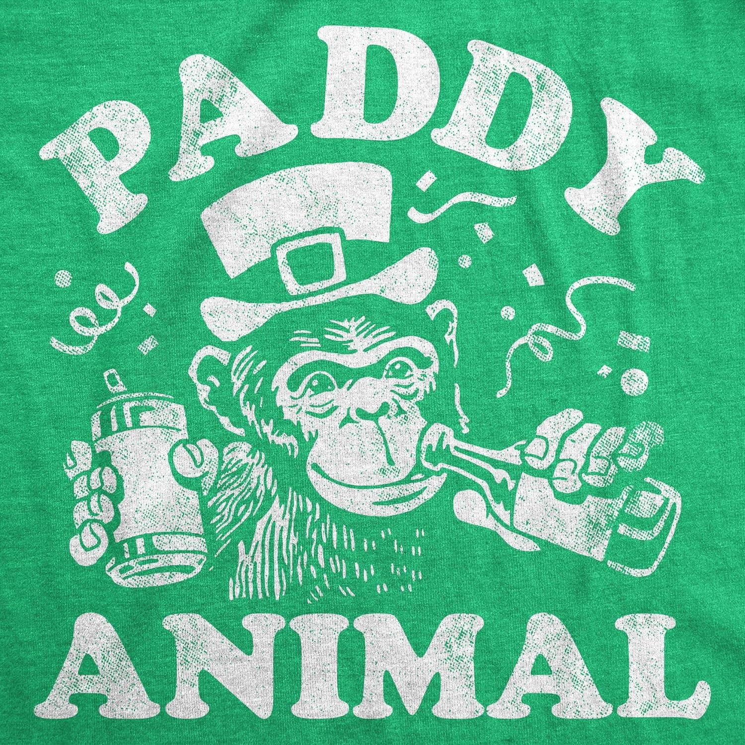 imageFunny St Patricks Day Shirts for Men Sarcastic Designs for Saint Paddys DayHeather Green Paddy Animal