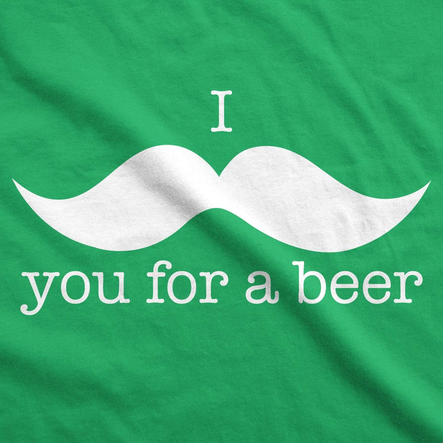 imageI Mustache You for A Beer T Shirt Funny St Patricks Day Shamrock Drinking TeeGreen
