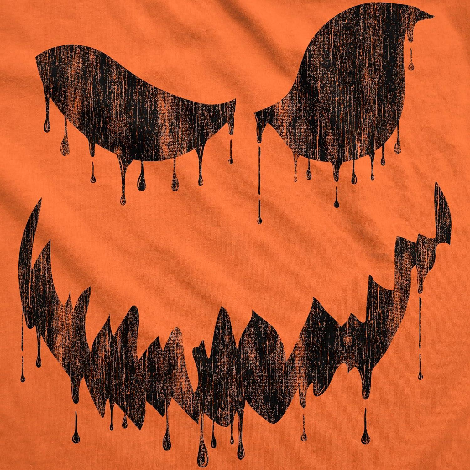 imageMens Happy Tooth Glowing Pumpkin Face Glow in The Dark Halloween TeeOrange Dan