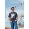 Crazy Dog T-Shirts Mens Splattered Rib Cage T Shirt Cool Skeleton Costume Halloween Tee for Guys