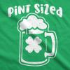 Crazy Dog T-Shirts Pint Sized Baby Bodysuit Funny St Patricks Day Jumper For Infants