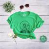 Crazy Dog T-Shirts Womens You’re Irish Or Ain’t Raise A Glass Humor St Patricks Day Graphic Tee(Heather Green)