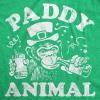 Funny St Patricks Day Shirts for Men Sarcastic Designs for Saint Paddys Day(Heather Green – Paddy Animal)