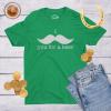I Mustache You for A Beer T Shirt Funny St Patricks Day Shamrock Drinking Tee(Green)
