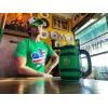 Mens American Flag Shamrock T Shirt Funny Saint Patricks Day Cool St Patty Humor(Heather Green)