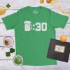 Mens Beer Thirty T Shirt Funny Drinking Saint Patricks Day Sarcastic Irish Tee(Heather Green)