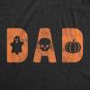 Mens Dad Mom Papa Halloween Icons T Shirt Funny Spooky Trick Or Treat Graphic Novelty Tee(Heather Black – Dad)