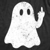 Mens Funny T Shirts Middle Finger Ghost Sarcastic Halloween Graphic Novelty Tee for Men