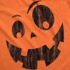 Mens Happy Tooth Glowing Pumpkin Face Glow in The Dark Halloween Tee(Orange – Silly)
