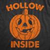 Mens Hollow Inside T Shirt Funny Halloween Jack O Lantern Pumpkin Joke Tee for Guys(Heather Black – Hollow)