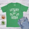 Mens Let’s Get Irish T Shirt Funny St Patricks Day Leprechaun Green Novelty Tee(Heather Green – Get Irish)