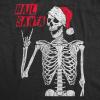 Mens Santa T Shirts Funny Christmas Party St Nick Xmas Joke Tees for Guys(Heather Black – Hail Santa)