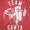 Mens Santa T Shirts Funny Christmas Party St Nick Xmas Joke Tees for Guys(Heather Red – Team Santa)