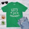 Mens Shammered T Shirt St Funny Saint Patricks Day Green Drinking Tee for Guys(Green)