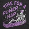 Mens Time for A Power Nap T Shirt Funny Halloween Sleepy Skeleton Coffin Joke Tee for Guys(Heather Black – Powernap)