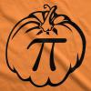 Pumpkin Pi T Shirt Funny Math Shirt Pie Tee Thanksgiving Fall Autumn T Shirt(Orange)