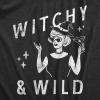 Womens Funny Halloween T Shirts Spooky Scary October Tees for Ladies(Heather Black – Witchy)