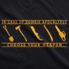 in Case of Zombie Apocalypse Choose Your Weapon Funny Halloween T-Shirt