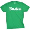 Mens Boston Cool Lucky Clover T Shirt Funny Saint St Patricks Day Tee for Guys(Green)