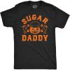 Mens Funny T Shirts Sugar Daddy Sarcastic Halloween Candy Trick Or Treat Novelty Tee for Men