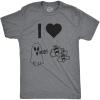 Mens I Heart Boo Bees T Shirt Funny Halloween Ghost Tee for Guys(Dark Heather Grey)
